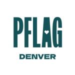 PFLAG Denver logo in a forest green color over a white background