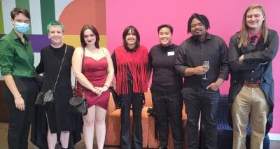 Members of Saga, an LGBTQ+ young adult program, attending the 2023 Prism Awards