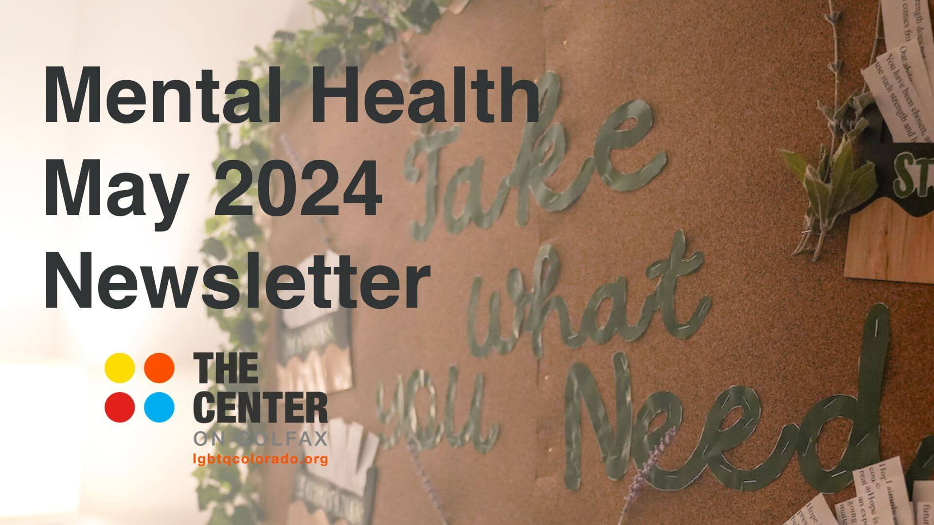Read Glass Lawler Mental Health's May 2024 Newsletter