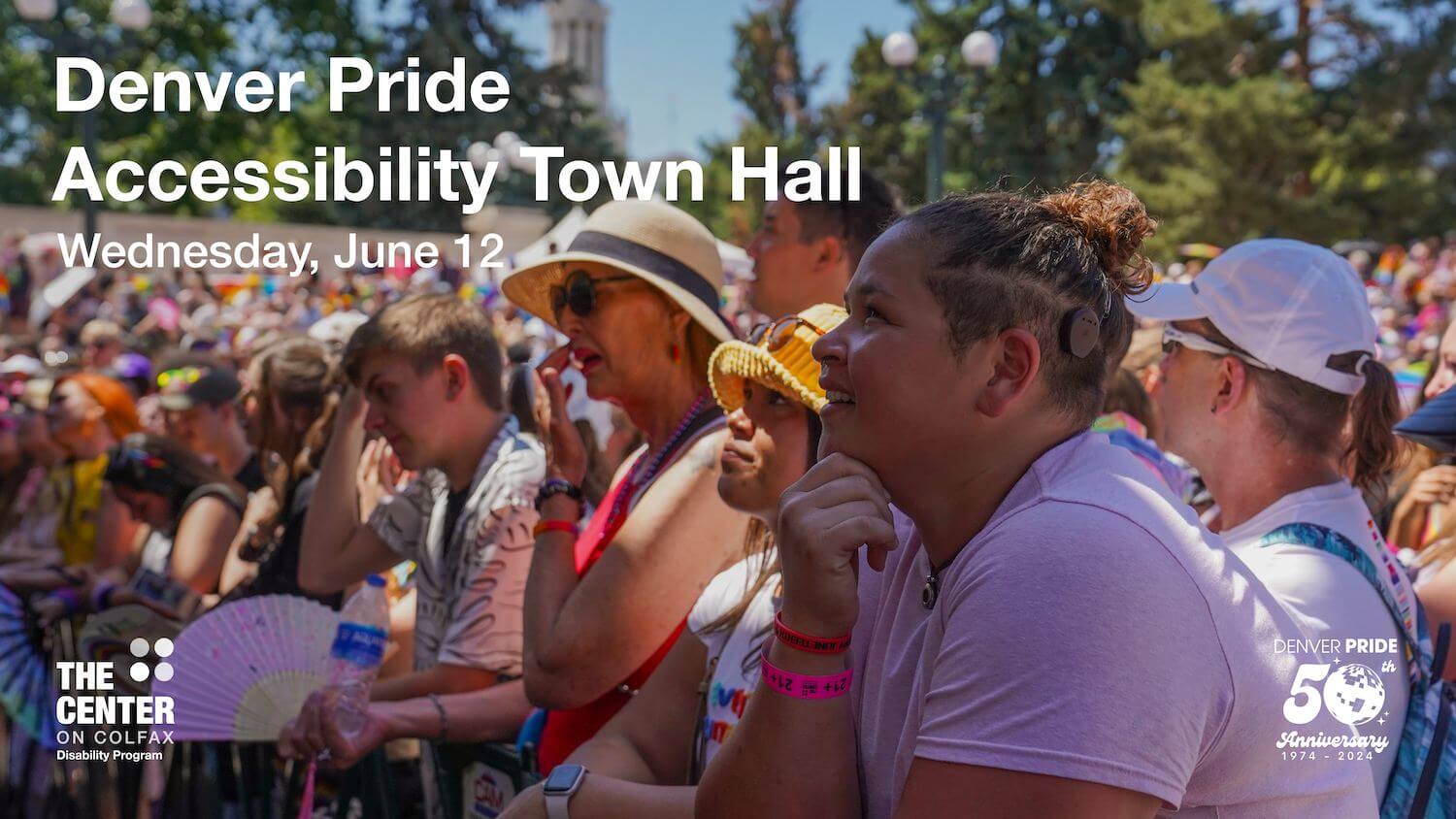 Denver Pride Accessibility Town Hall | Wednesday, June 12, 6:00 - 7:00 PM
