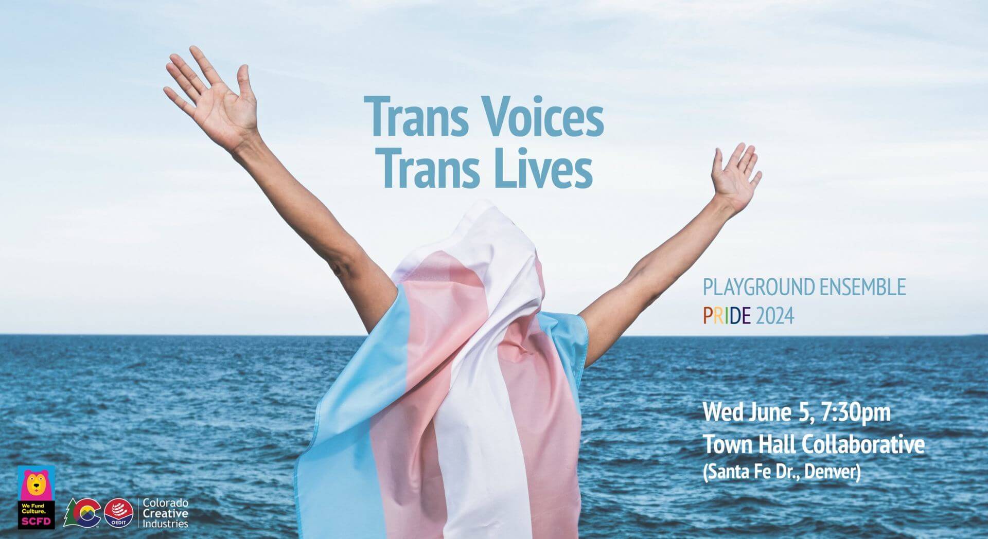 Playground Ensemble Pride Concert: Trans Voices, Trans Lives June 5, 2024, 7:30 PM, Town Hall Collaborative